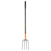 Bieldo para paja, 4 dientes, mango largo de acero 48' TRUPER