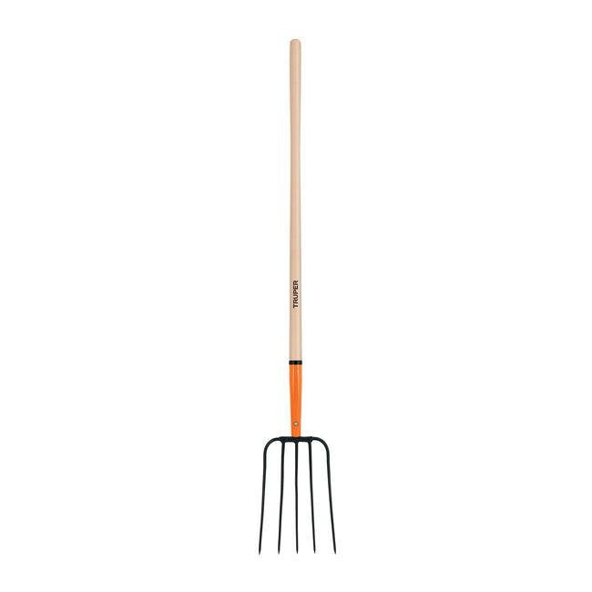 Bieldo para paja, 5 dientes, mango largo 48', TRUPER