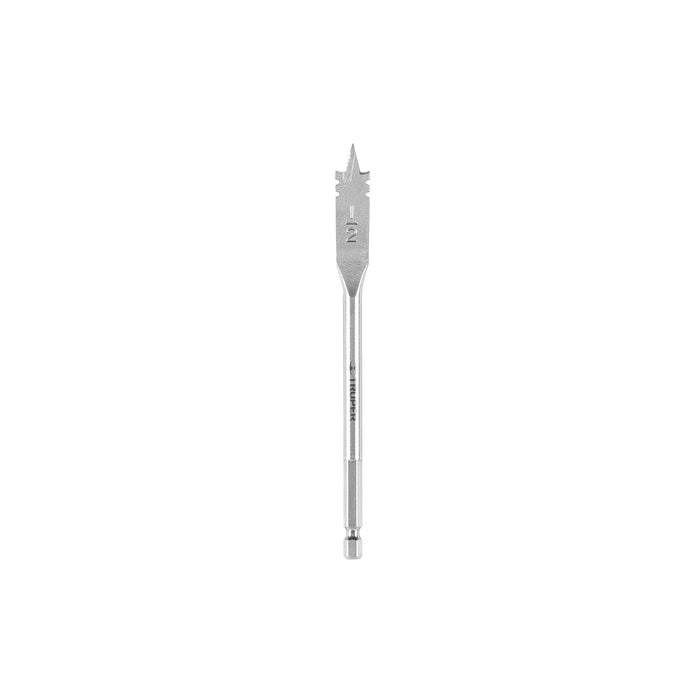 Broca plana de manita 1/2' para madera, TRUPER