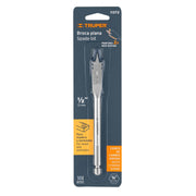 Broca plana de manita 1/2' para madera, TRUPER