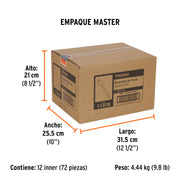 Broca plana de manita 3/4' para madera, TRUPER