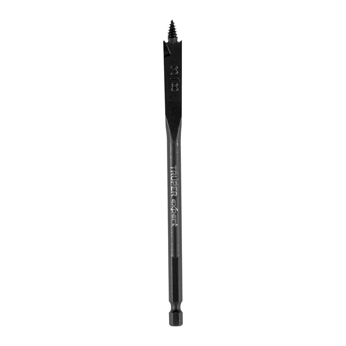 Broca plana de manita 3/8' para madera, TRUPER EXPERT