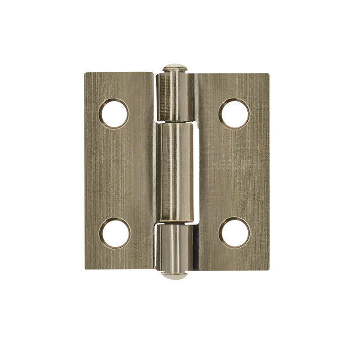 Bisagra rectangular 1 x 7/8', latón antiguo, HERMEX
