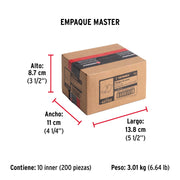 Bisagra rectangular 1-1/2' acero latonado, HERMEX