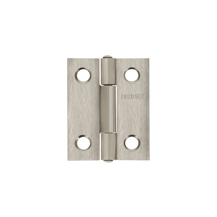 Bisagra rectangular 1-1/2x1-3/16', acero inoxidable, HERMEX