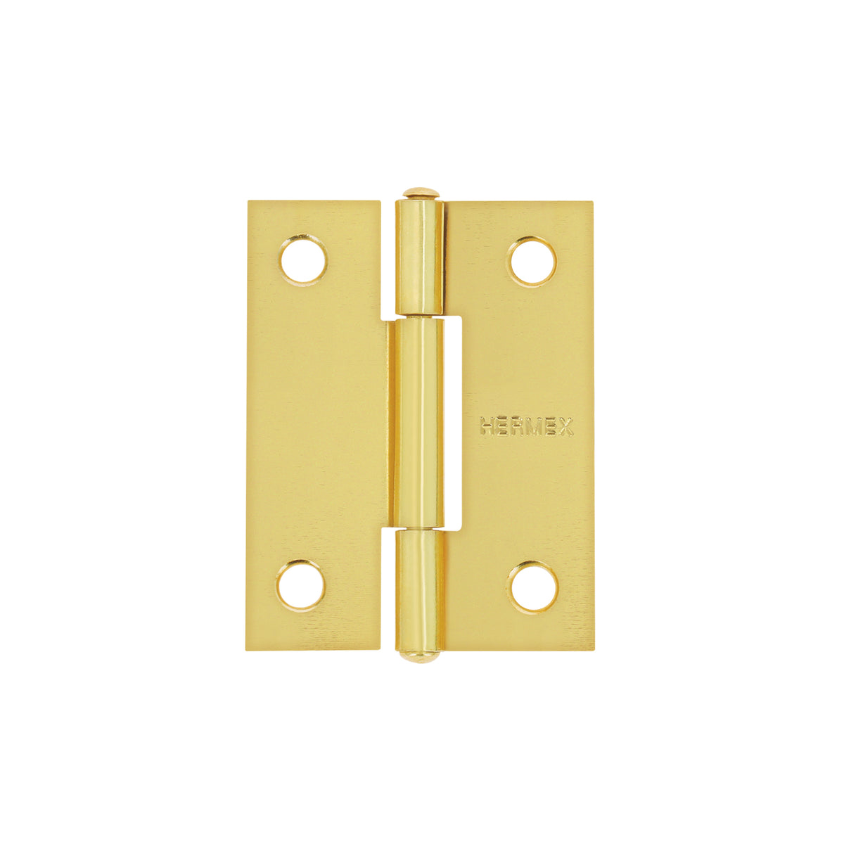 Bisagra rectangular 2' acero latonado, HERMEX