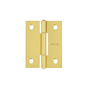 Bisagra rectangular 2' acero latonado, HERMEX