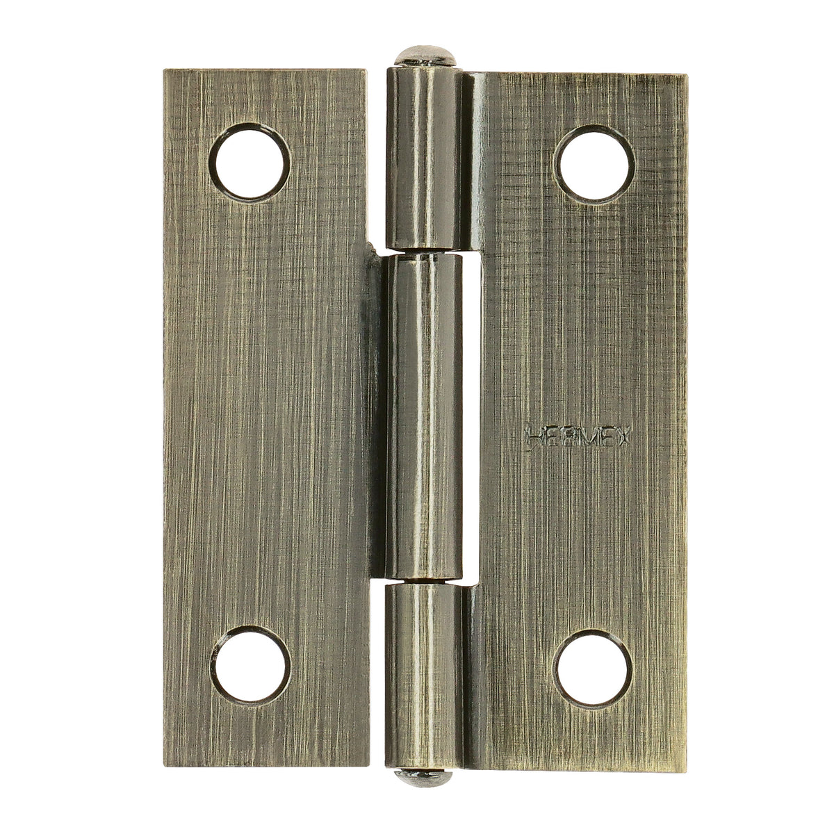 Bisagra rectangular 2' latón antiguo, HERMEX