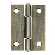 Bisagra rectangular 2' latón antiguo, HERMEX