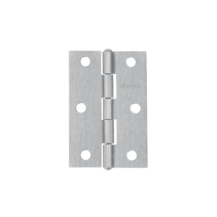 Bisagra rectangular 2-1/2 x 1-5/8', acero natural, HERMEX