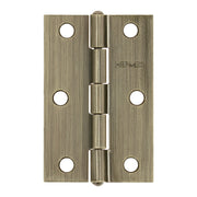 Bisagra rectangular 2-1/2 x 1-5/8', latón antiguo, HERMEX