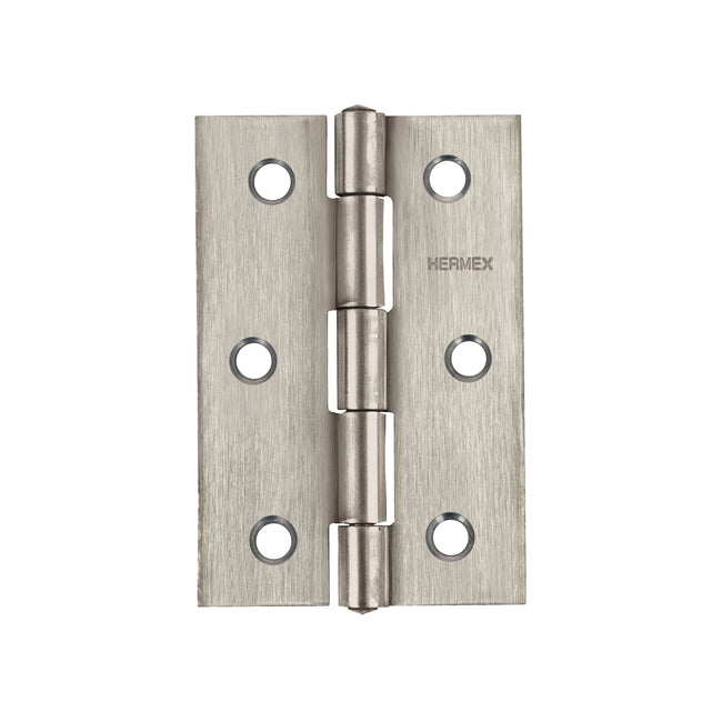 Bisagra rectangular 2-1/2' acero inoxidable, HERMEX