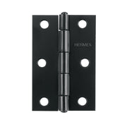 Bisagra rectangular 2-1/2 x 1-5/8', acero negro mate, HERMEX