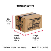 Bisagra rectangular 3' acero pulido, HERMEX