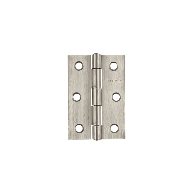 Bisagra rectangular 3' acero inoxidable, HERMEX