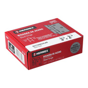 Bisagra rectangular 3' acero inoxidable, HERMEX