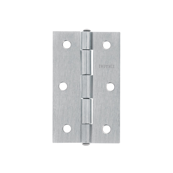 Bisagra rectangular 3-1/2 x 2-1/8', acero natural, HERMEX