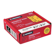 Bisagra rectangular 3-1/2' acero latonado, HERMEX