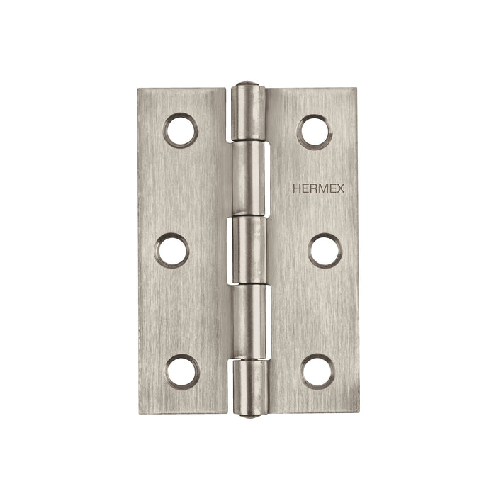 Bisagra rectangular 3-1/2 x 2-1/8', acero inoxidable, HERMEX