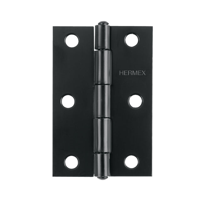 Bisagra rectangular 3-1/2' negra, HERMEX
