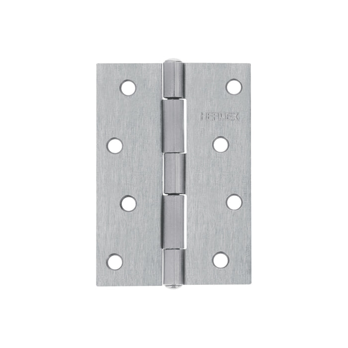 Bisagra rectangular 4 x 2-3/4', acero natural, HERMEX