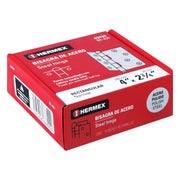 Bisagra rectangular 4' acero pulido, HERMEX