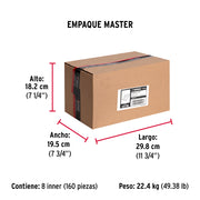 Bisagra rectangular 4' acero latonado, HERMEX