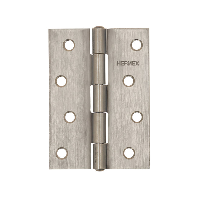 Bisagra rectangular 4' acero inoxidable, HERMEX