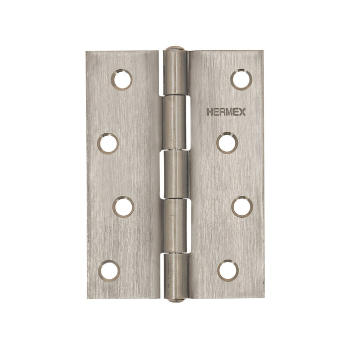 Bisagra rectangular 4 x 2-3/4', acero inoxidable, HERMEX