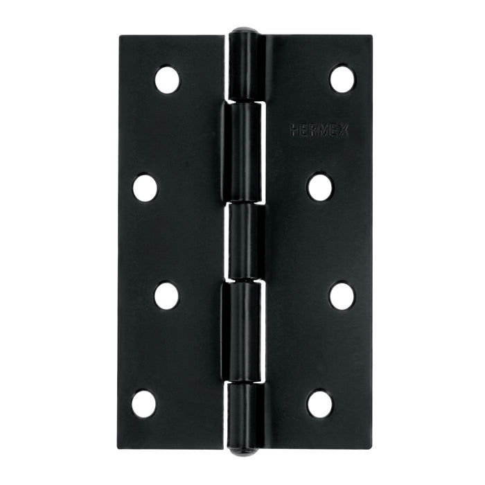 Bisagra rectangular 4 x 2-3/4', acero negro mate, HERMEX