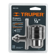 Broquero 1/2' con llave, cuerpo moleteado, TRUPER