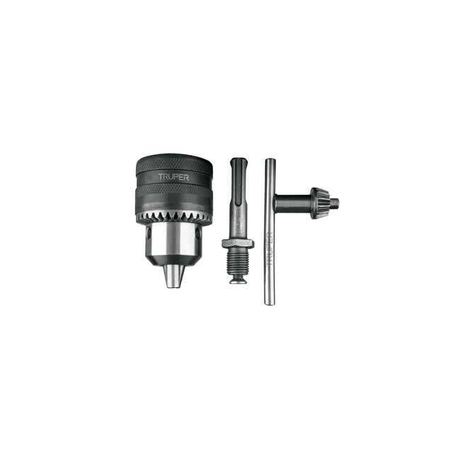 Broquero 1/2' con llave y adaptador SDS Plus, TRUPER