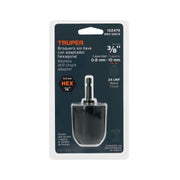 Broquero 3/8' sin llave y adaptador hexagonal 1/4', TRUPER
