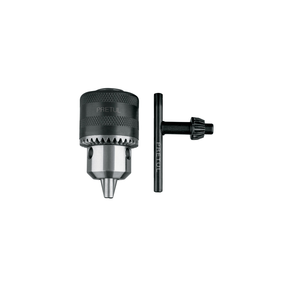 Broquero 3/8' con llave, cuerpo moleteado, PRETUL