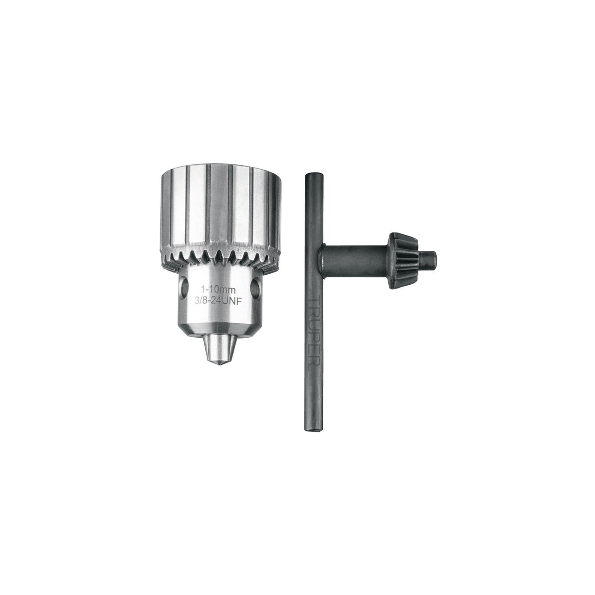 Broquero 3/8' con llave, cuerpo estriado, TRUPER EXPERT