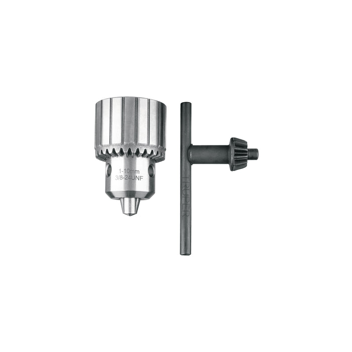 Broquero 3/8' con llave, cuerpo estriado, TRUPER EXPERT