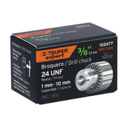 Broquero 3/8' con llave, cuerpo estriado, TRUPER EXPERT