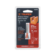 Broca para router, cola de pato, 1/2', TRUPER