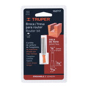 Broca para router, cola de pato, 5/16', TRUPER