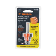 Broca para router, escalonada, 1-1/8', con balero, TRUPER
