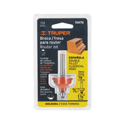 Broca para router, española, 1-1/4', con balero, TRUPER