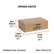 Broca para router, media caña, 1/4', TRUPER