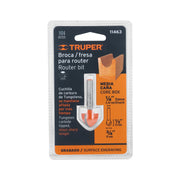 Broca para router, media caña, 3/4', TRUPER