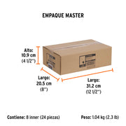 Broca para router, media caña, 3/8', TRUPER