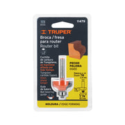 Broca para router, pecho paloma, 1-1/8' con balero, TRUPER