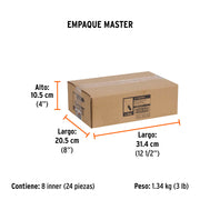 Broca para router, recta 2 filos, 1/2', TRUPER