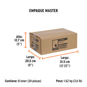 Broca para router, recta 2 filos, 3/4', TRUPER