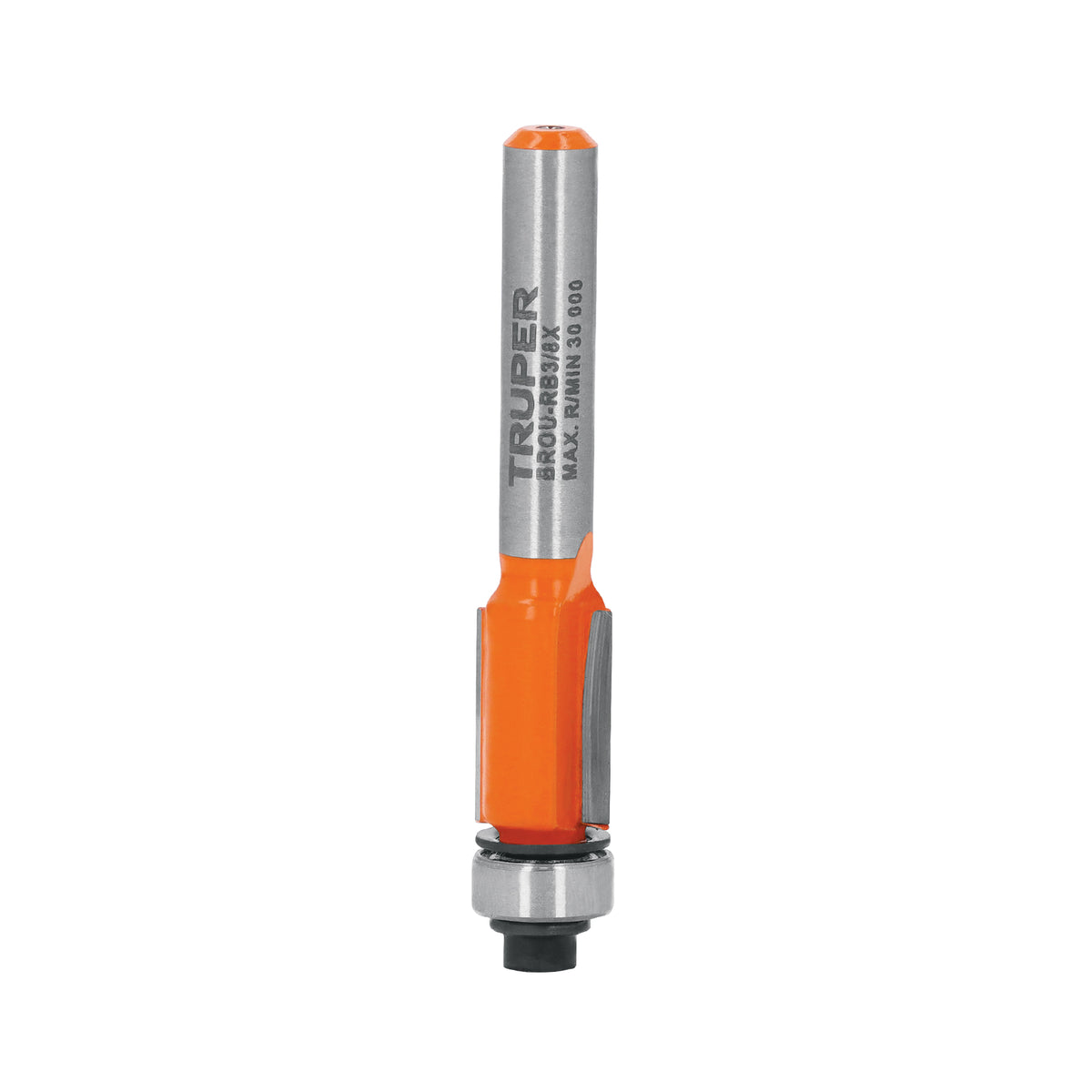 Broca para router, corte recto, 3/8' con balero, TRUPER