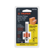 Broca para router, rebajado, 7/8' con balero, TRUPER