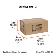 Broca para router, redondeado, 1' con balero, TRUPER